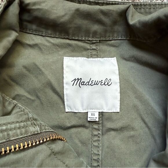 Madewell XS Military Green cargo jacket olive utility Good condition. - Picture 3 of 15
